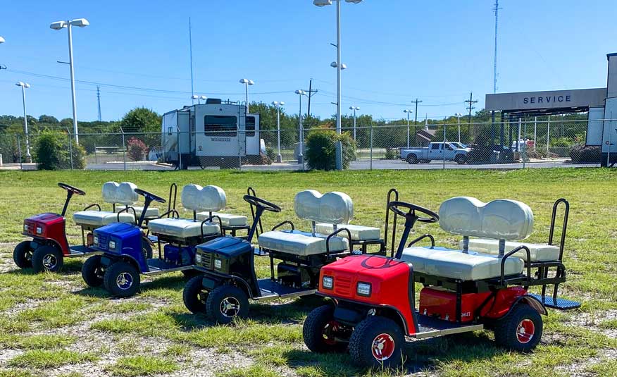 purple and more SX3 Cricket mini golf cart