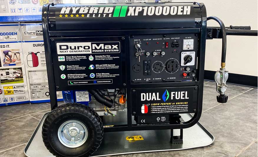 Hyrbrid XP10000EH Duro Max Generator at Gatesville RV