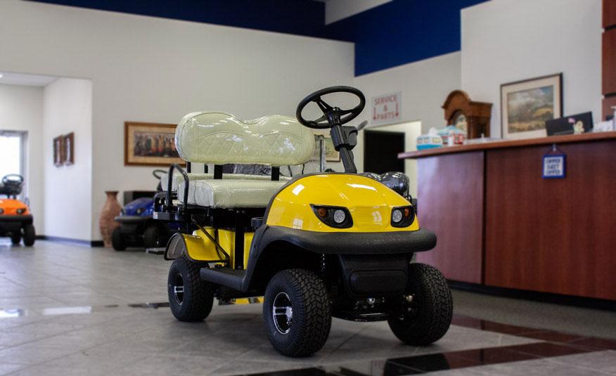 Yellow Cricket Golf Cart RX5