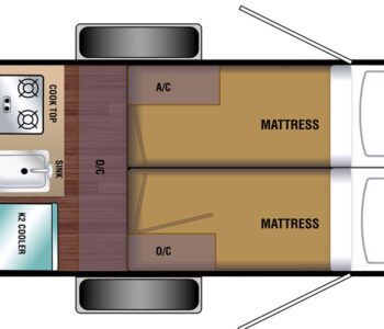 Bushwacker Teardrop Camper Floorplan10HD