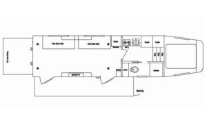 3036-018 Trailblazer Toy Hauler Floor plan