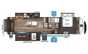 Forest River Sabre M32DPT floorplan